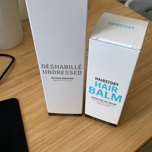 Hairstory Undressed and Hair Balm New in Box